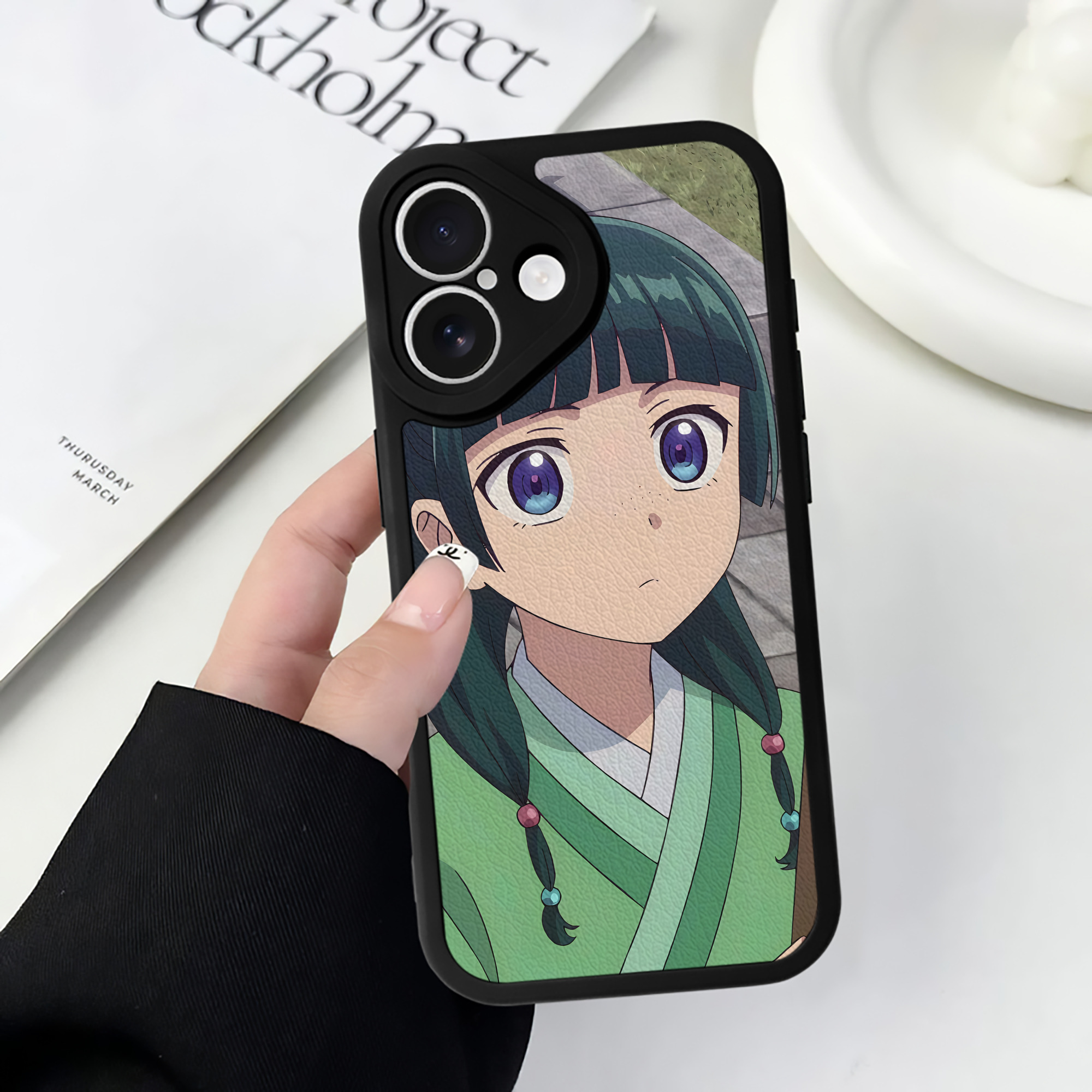 薬屋のひとりごと The Apothecary Diaries 【iPhone 16シリーズ対応】シリコンスマホケース（レザー調） 材質：シリコン